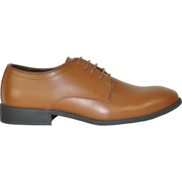 brown matte tuxedo shoe