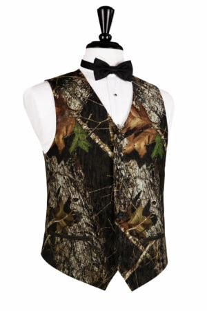 Country Camouflage Tuxedo Vest