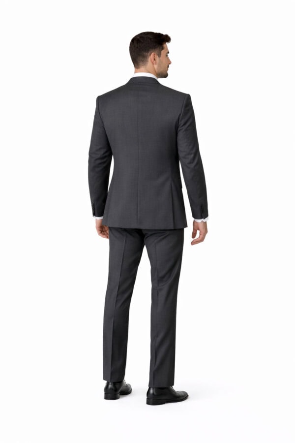 man modeling the steel grey aspen suit rental by national tuxedo rentals