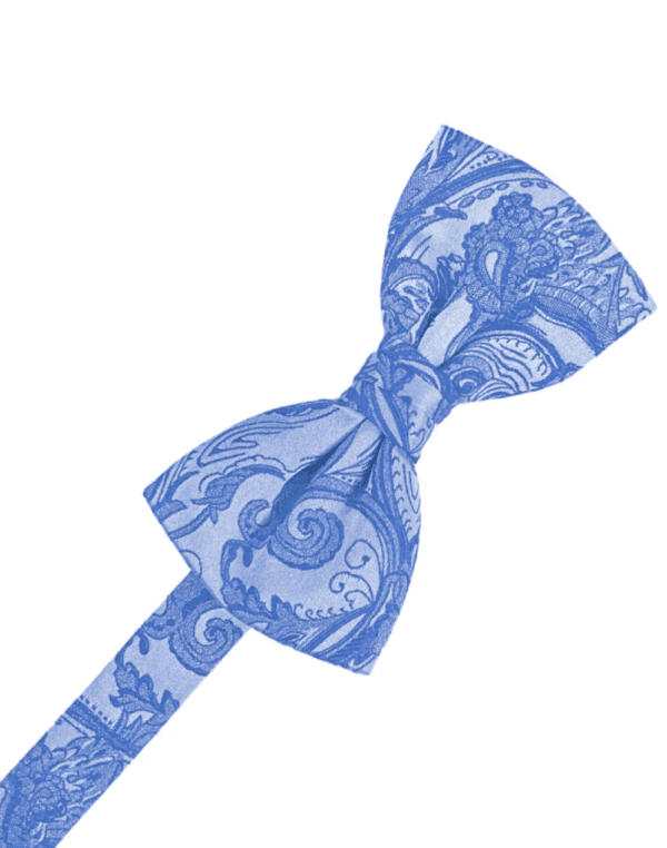 Pre-tied tapestry cornflower bow tie
