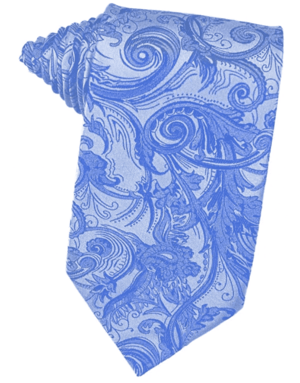 Tapestry cornflower necktie