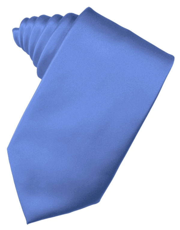 Solid Satin Self tie necktie