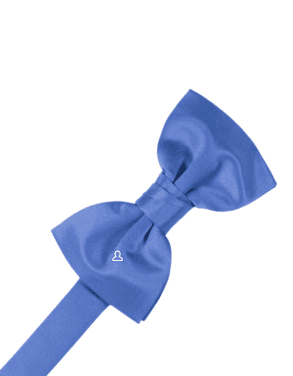 Solid Satin Cornflower Bowtie Pre Tied