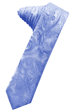 Tapestry Cornflower Skinny Self Tie
