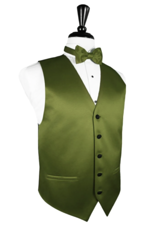 Moss Vitro Satin Tuxedo Vest