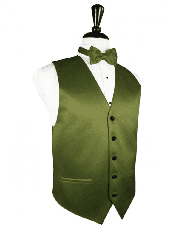Moss Vitro Satin Tuxedo Vest