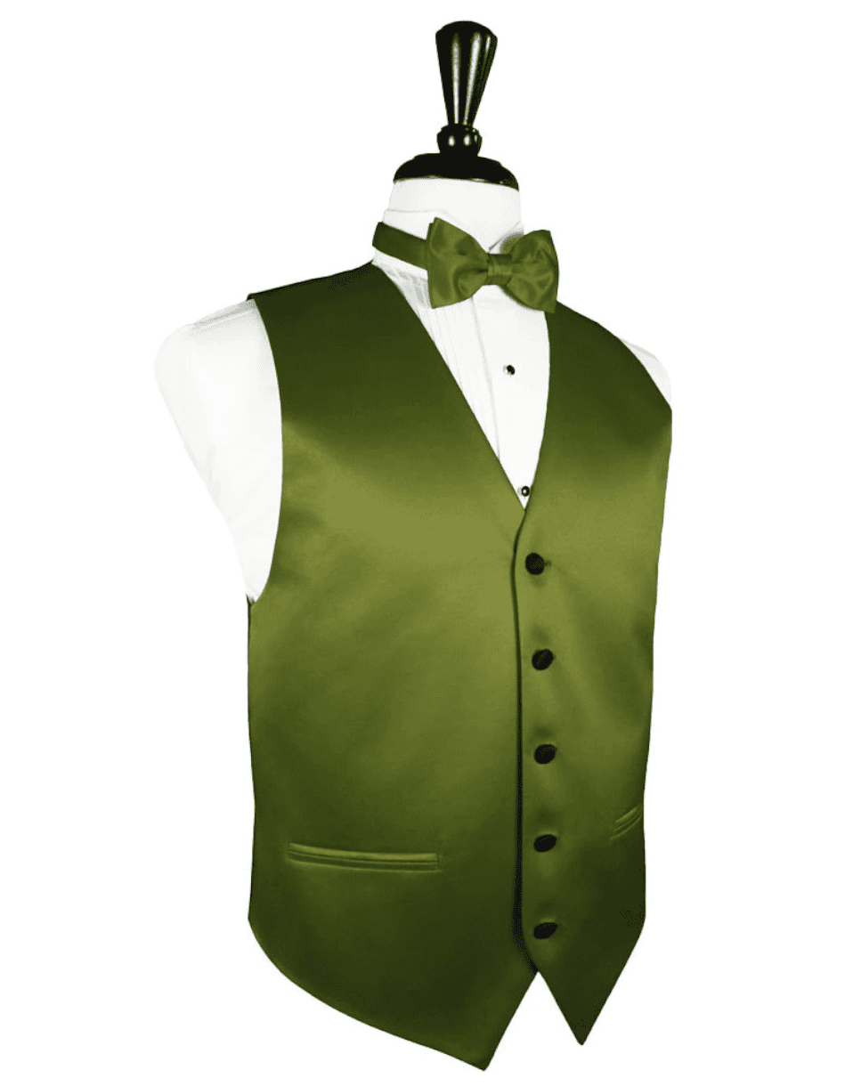 Moss Vitro Satin Tuxedo Vest