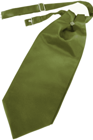 Solid Satin Moss Green Cravat