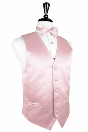 Solid Satin Pink Vest