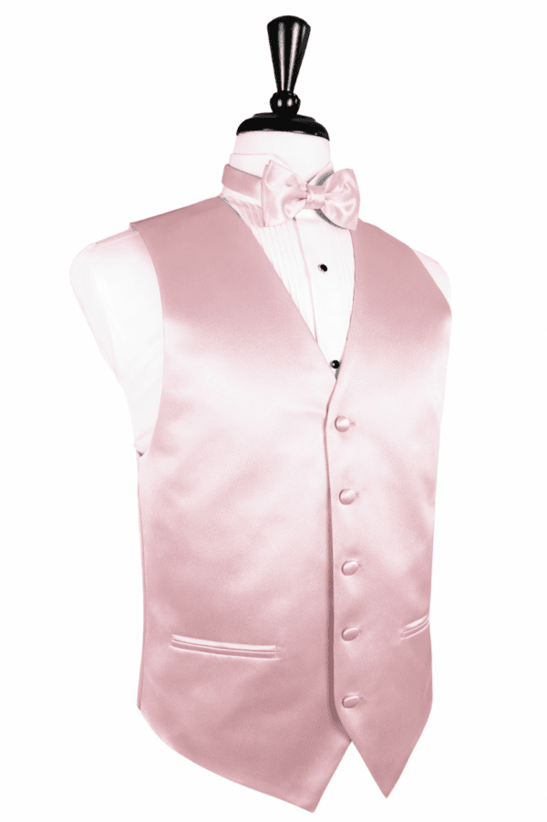 Solid Satin Pink Vest