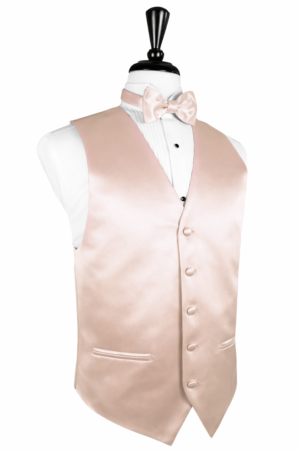 Solid Satin Blush Vest