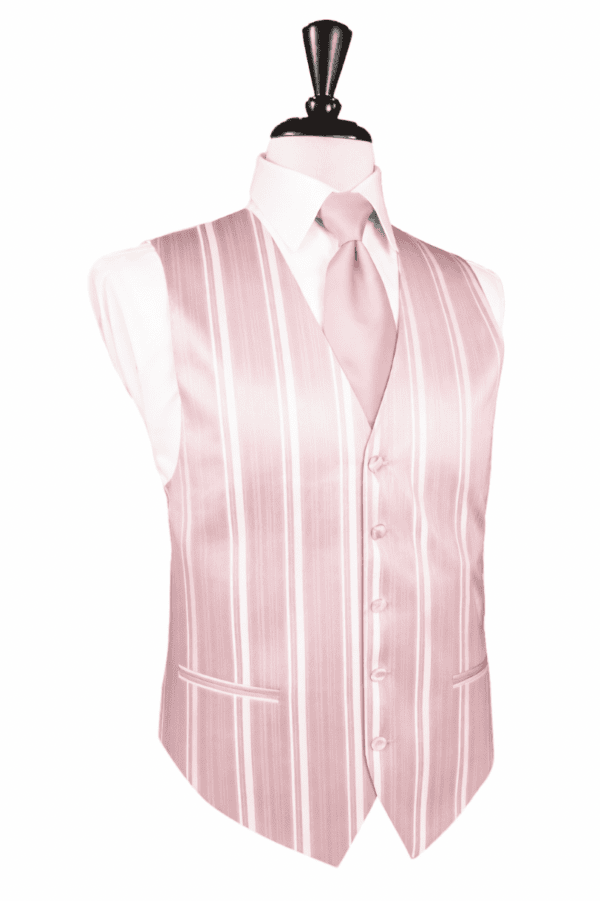 Striped Satin Pink Vest