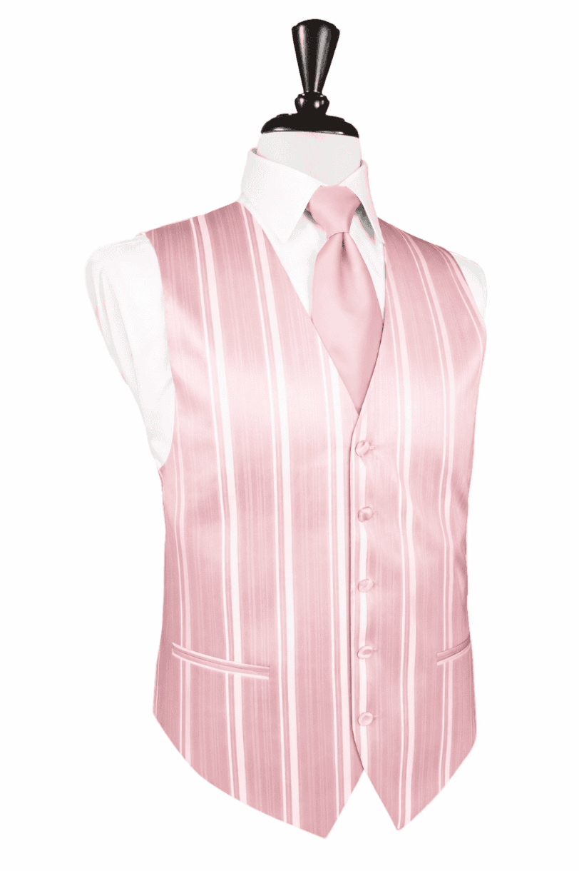 Striped Satin Pink Vest
