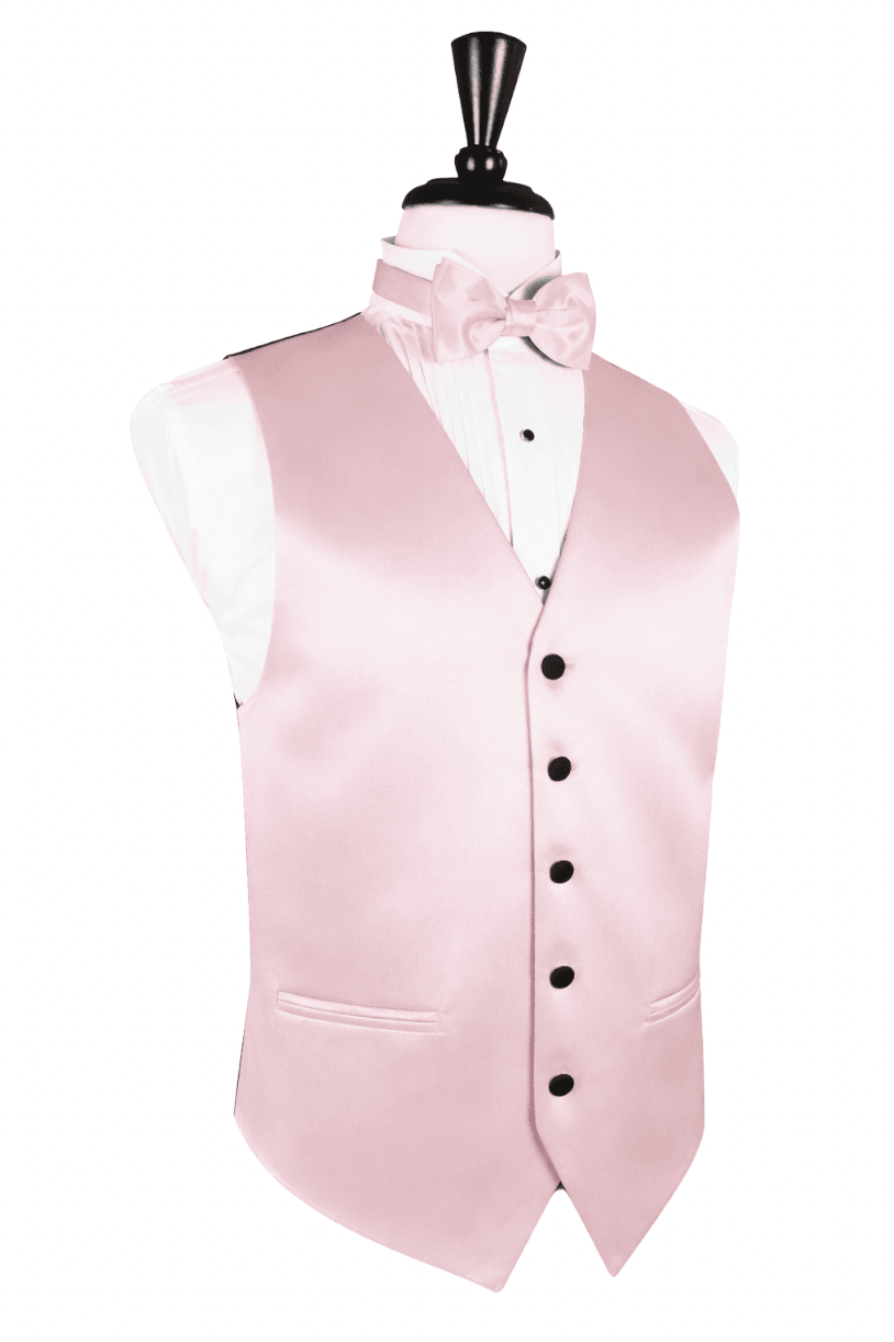 Pink vitro satin vest