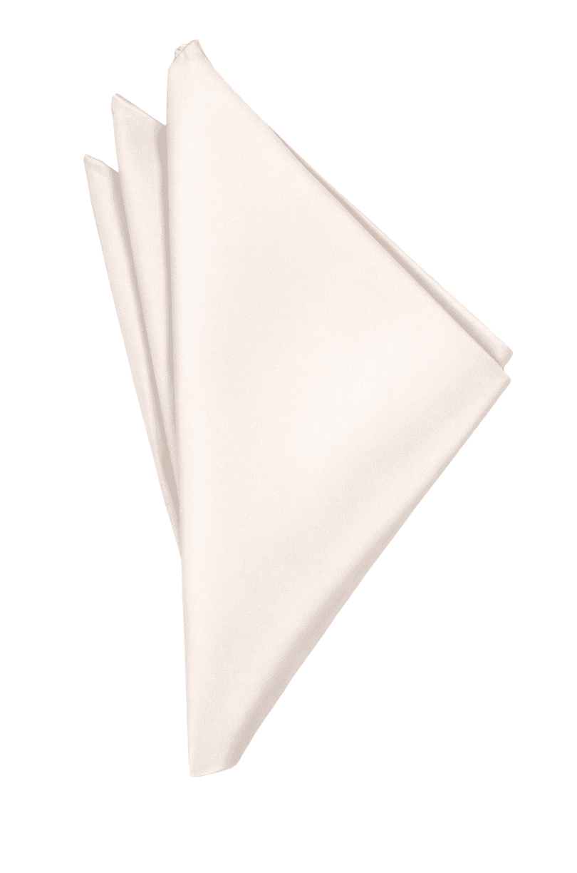 Angel solid satin pocket square