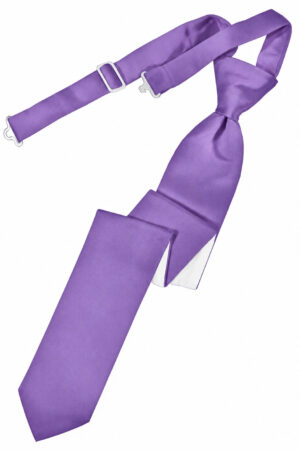 solid satin freesia skinny tie pre-tied