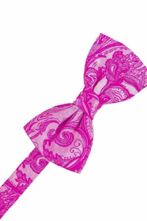 TAPESTRY FUSCHIA BOWTIE PRE-TIED