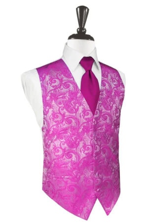 tapestry fuschia vest