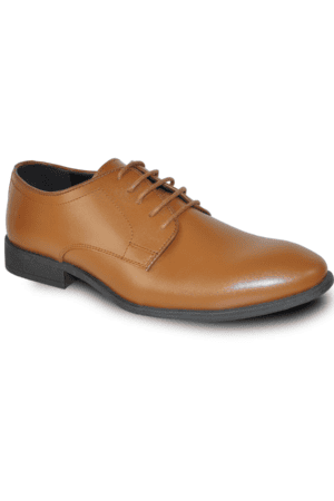brown matte tuxedo shoe