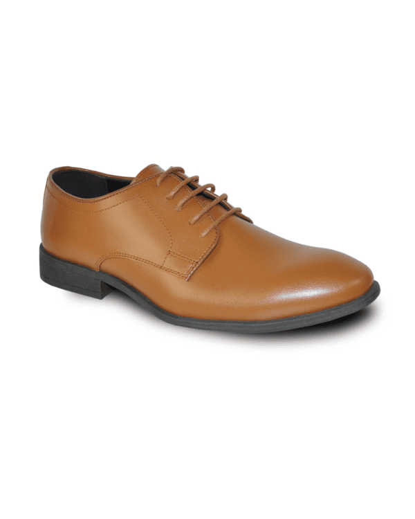 brown matte tuxedo shoe