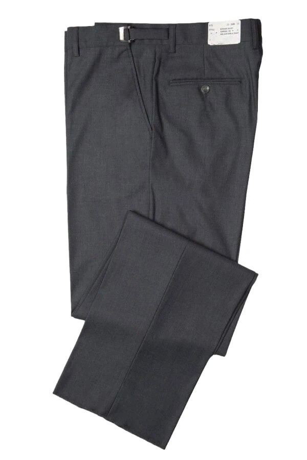 steel grey suit pants
