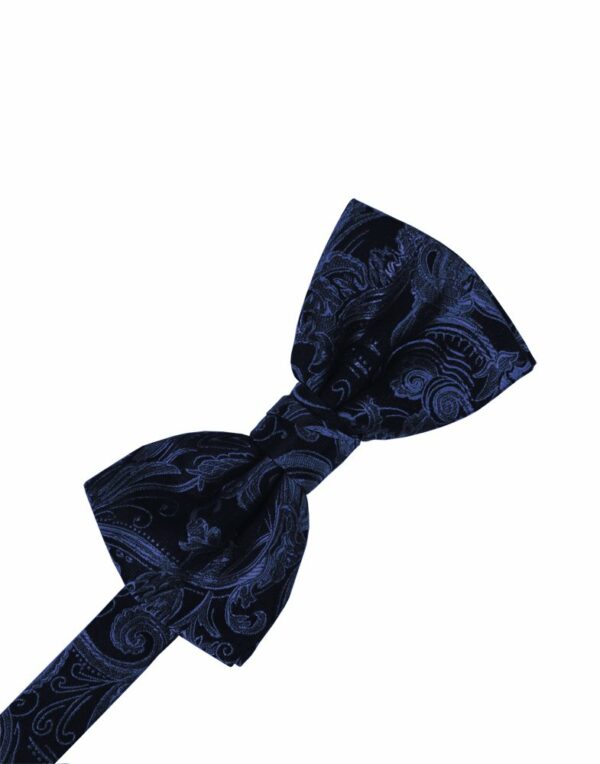 Midnight Blue Tapestry Bowtie