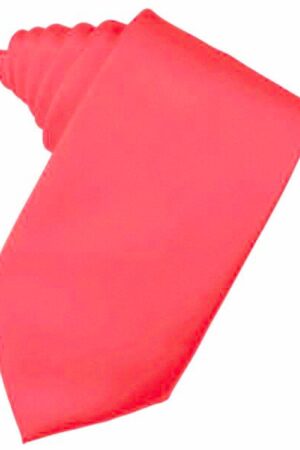 Guava Solid Satin Pocket Square