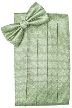 herringbone mint cummerbund