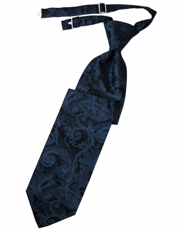 Peacock Tapestry Long Tie