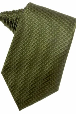 Fern Herringbone Suit Tie