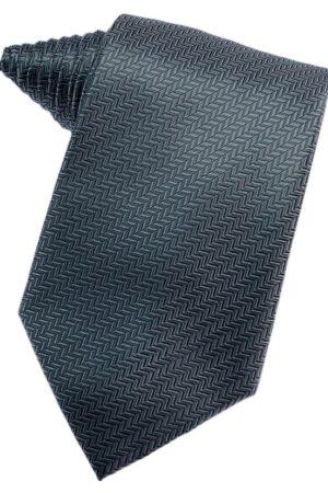 Haze Blue Herringbone Suit Tie