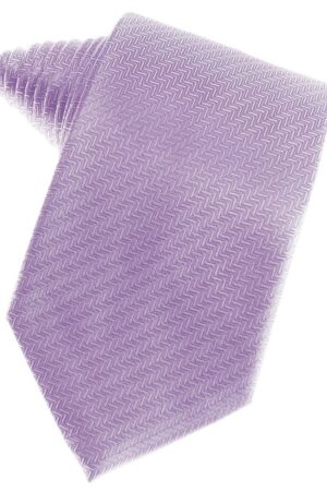 Pastel Lavender Herringbone Suit Tie