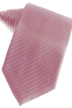 Rose Herringbone Suit Tie