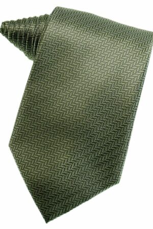 Sage Herringbone Suit Tie