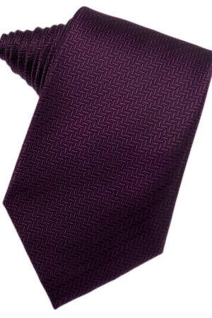 Sangria Herringbone Suit Tie