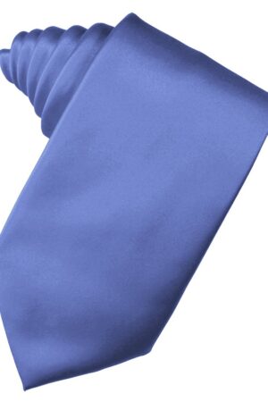 Cornflower Solid Satin Suit Tie