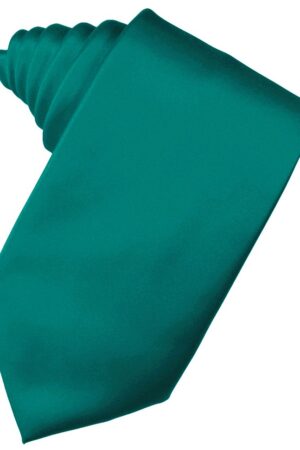 Jade Solid Satin Suit Tie