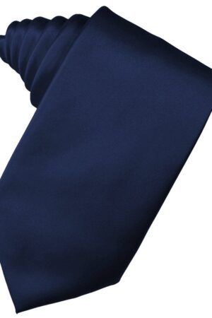 Marine Solid Satin Suit Tie