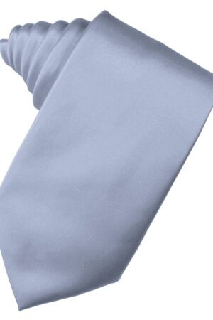 Periwinkle Solid Satin Suit Tie