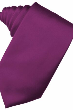 Sangria Solid Satin Suit Tie