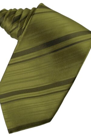 Moss Striped Satin Suit Tie