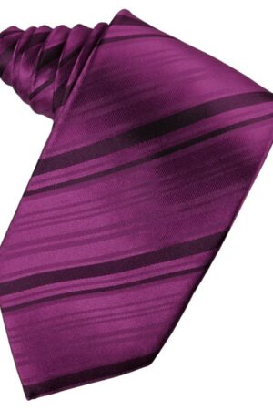 Sangria Striped Satin Suit Tie