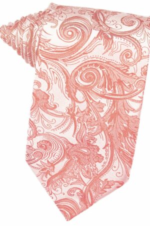 Coral Tapestry Suit Tie