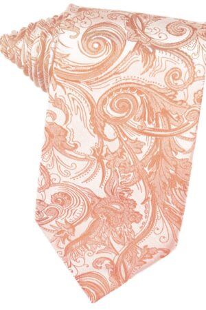 Peach Tapestry Suit Tie