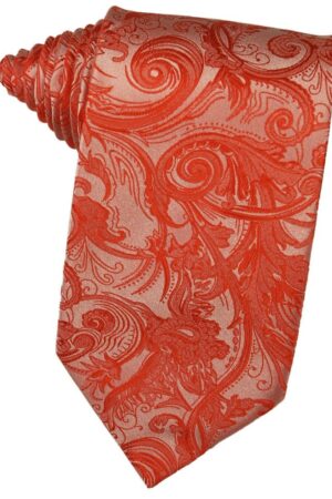 Persimmon Tapestry Suit Tie