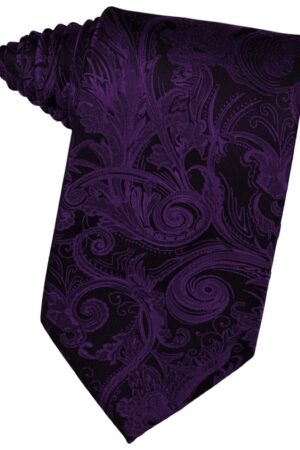 Purple Tapestry Suit Tie