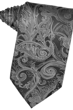 Silver Tapestry Suit Tie