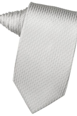 Silver Venetian Suit Tie