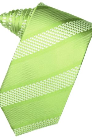 Lime Venetian Stripe Suit Tie