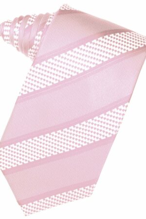 Pink Venetian Stripe Suit Tie